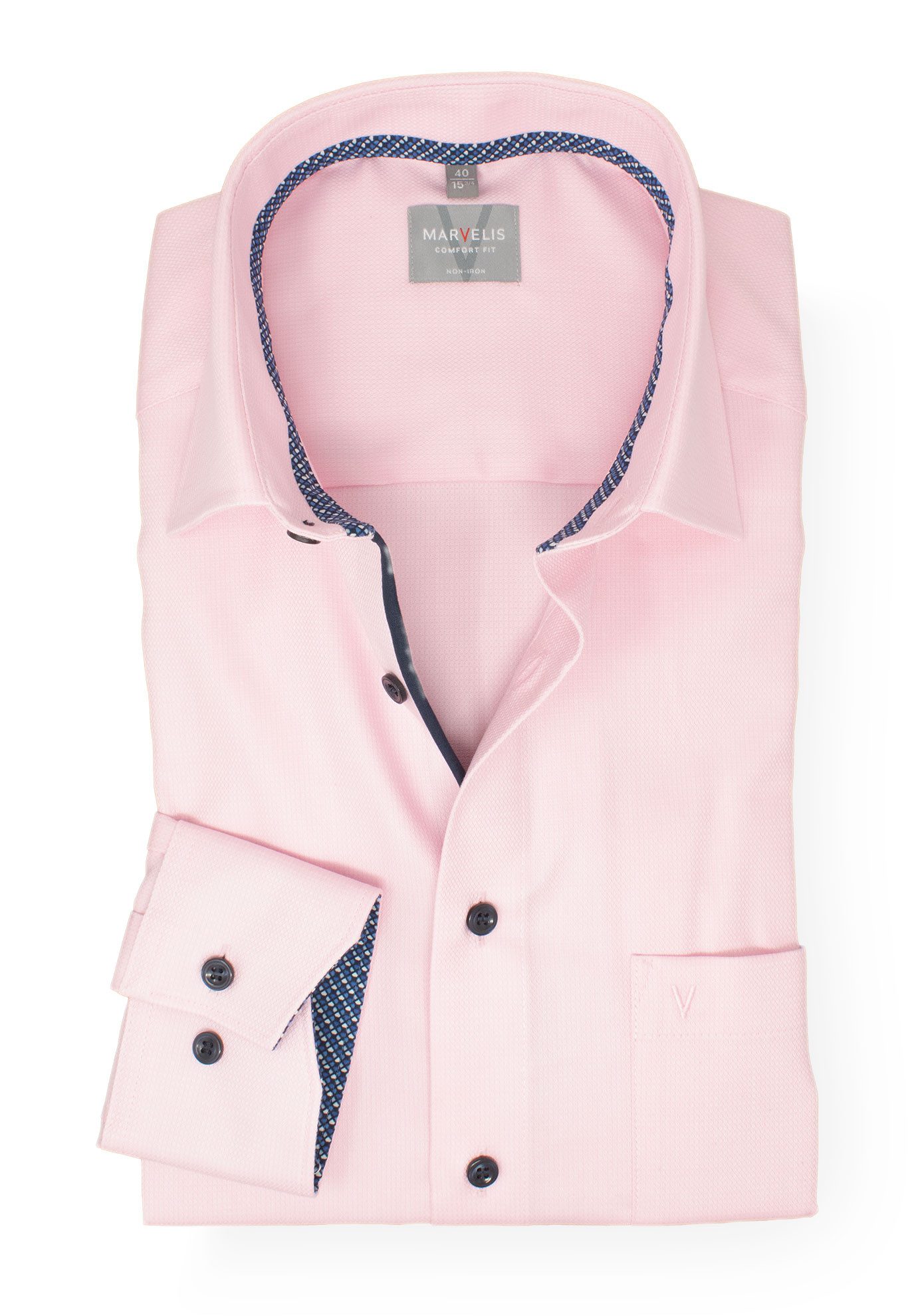 MARVELIS Businesshemd Comfort Fit bequeme Schnittführung günstig online kaufen