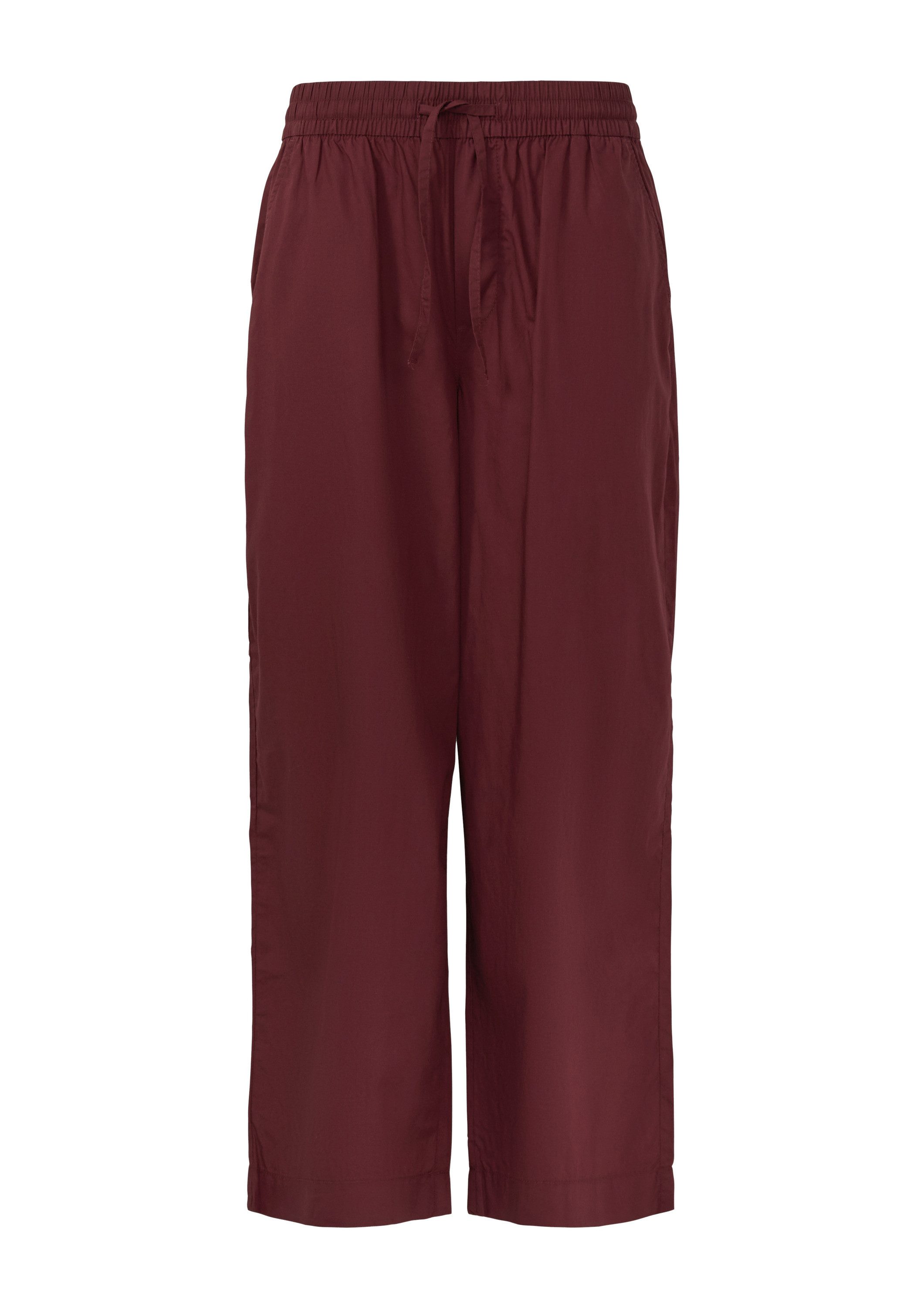 s.Oliver Culotte Hose High Rise Culotte mit Elastikbund und Eingrifftaschen