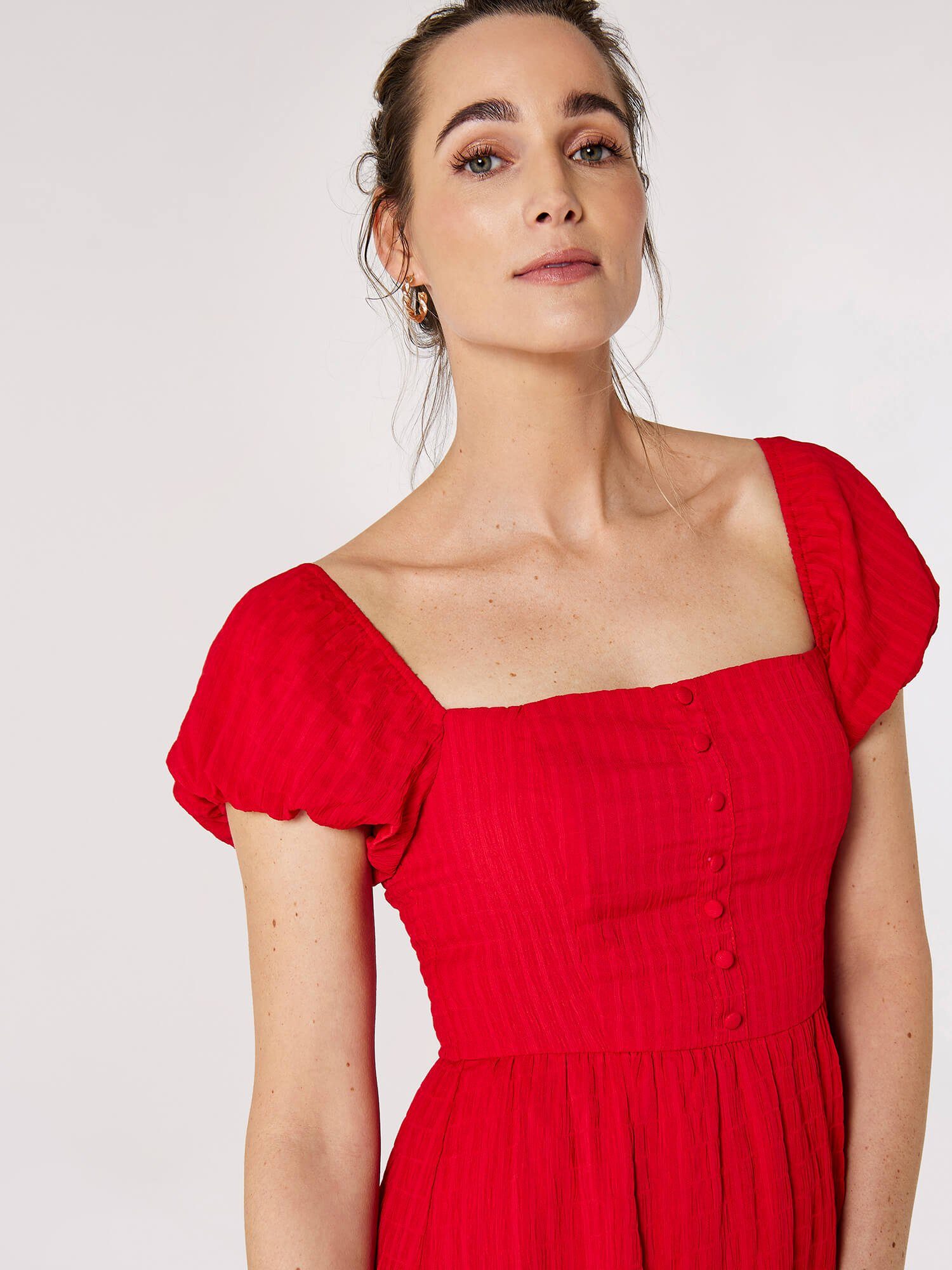 Apricot Midikleid Self Check Midi Dress, günstig online kaufen