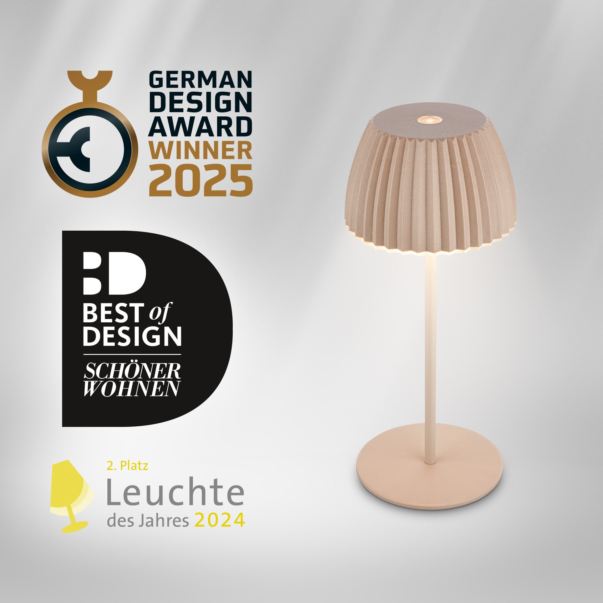 Briloner Leuchten LED Tischleuchte Riffle Tischlampe günstig online kaufen