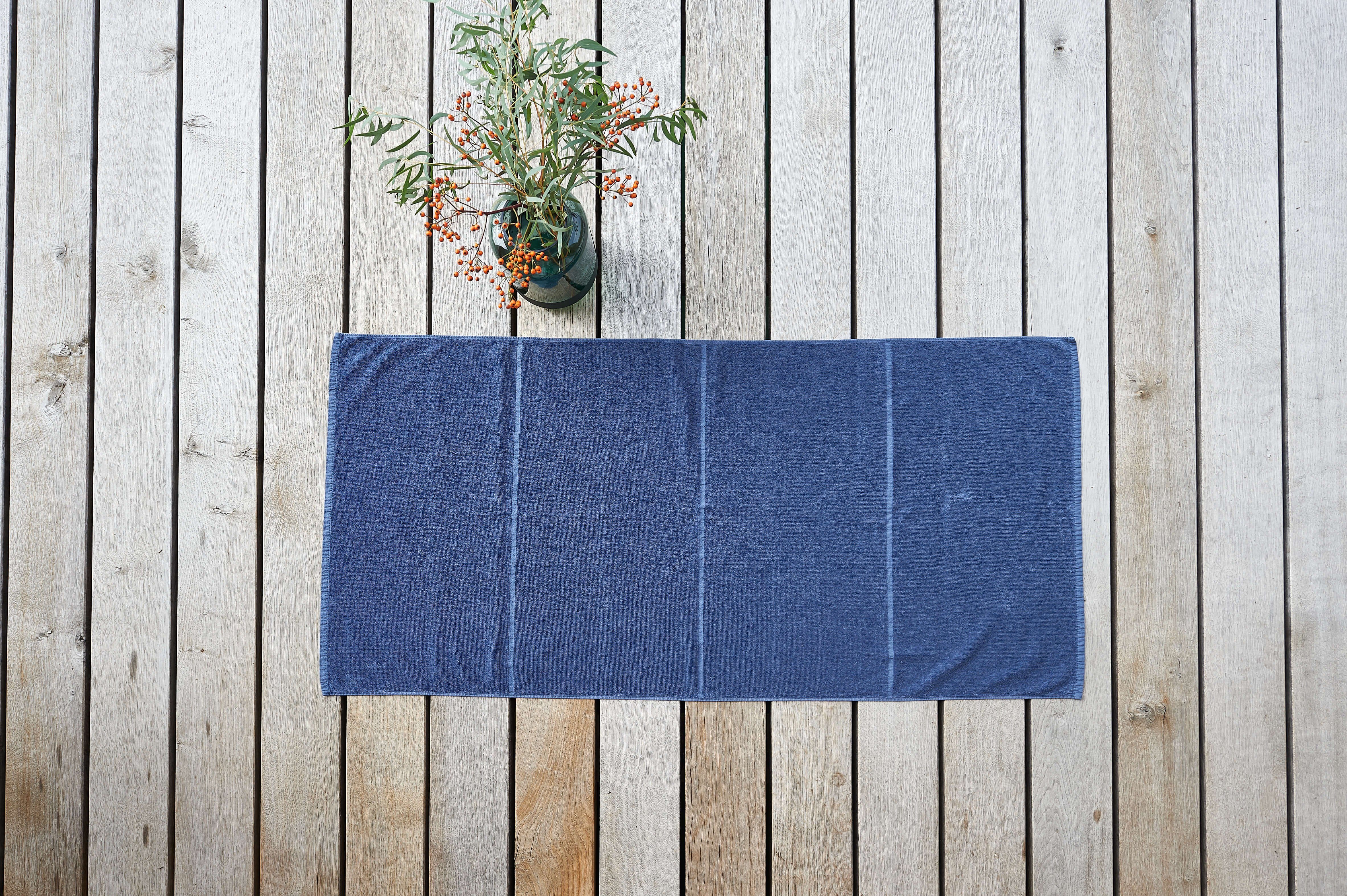 lavie Handtücher Tilda, Handtücher Bio-Baumwolle aus 100% indigoblau