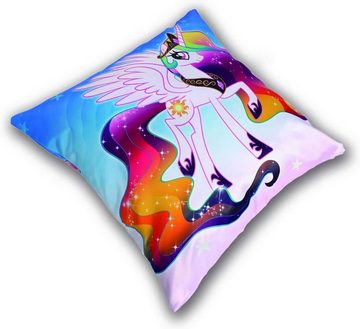 GalaxyCat Dekokissen Einhorn Kissenbezug 50x50cm für Dekokissen, Motiv, Deko Kissenbezug mit Einhorn & Regenbogen