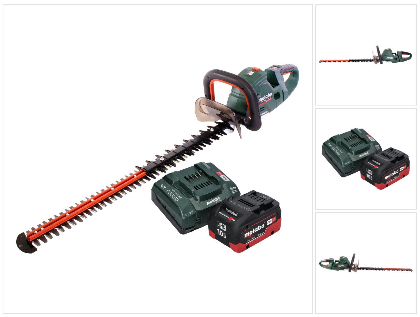 metabo Akku-Heckenschere HS 18 LTX BL 75 Akku Heckenschere 18 V 75 cm Brushless + 1x Akku 10,0