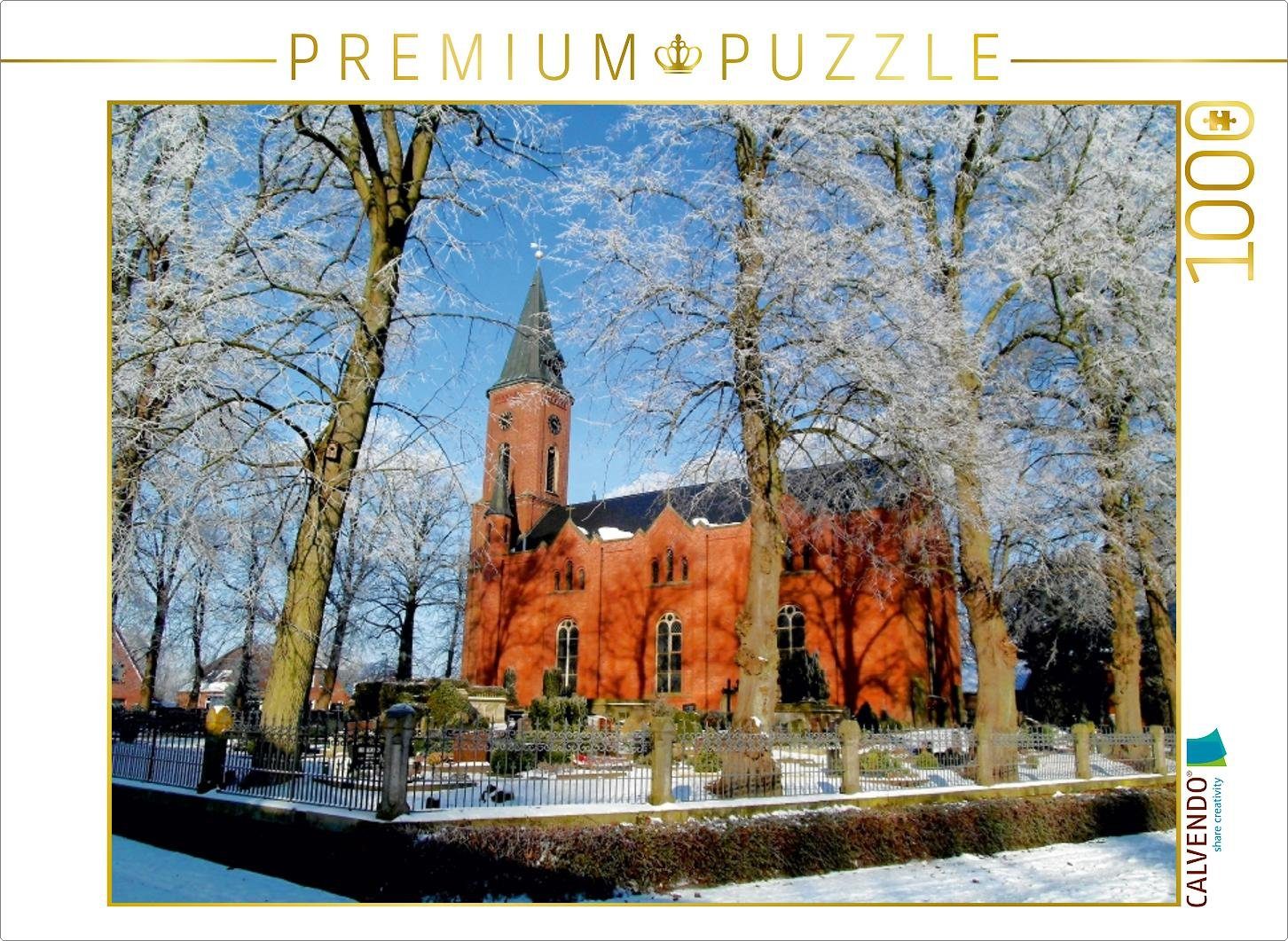 CALVENDO Puzzle CALVENDO Puzzle St. Nikolai-Kirche zu Stollhamm 1000 Teile Lege-Größe 64 x 48 cm Foto-Puzzle Bild von Steffani Lehmann, 1000 Puzzleteile