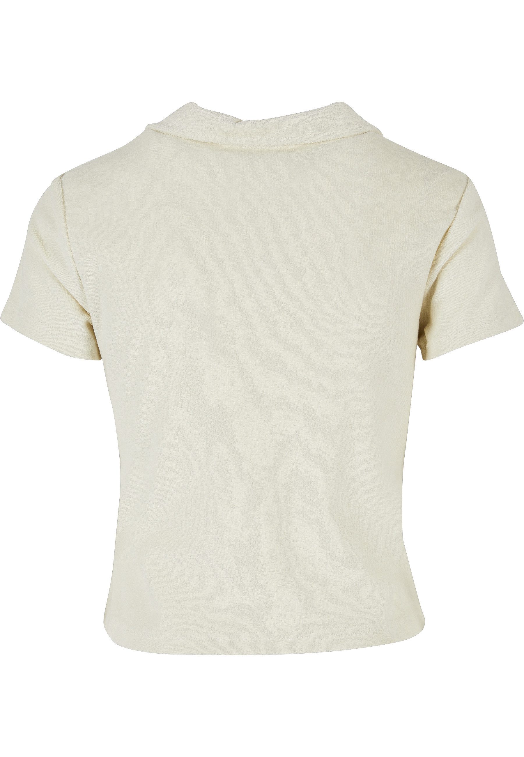 URBAN CLASSICS Kurzarmshirt Urban Classics Damen Ladies Towel Polo Tee (1-tlg)