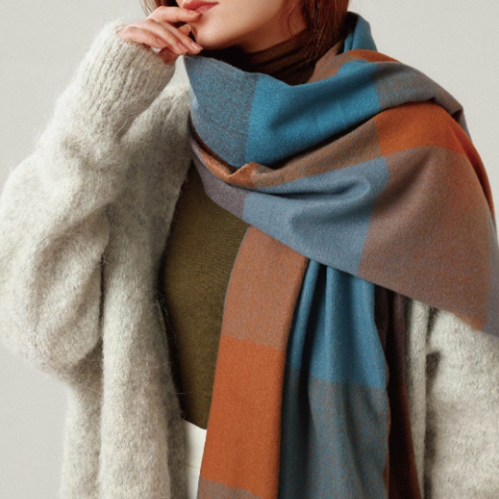 Coonoor Modeschal Damen Winter Schal Kariert günstig online kaufen