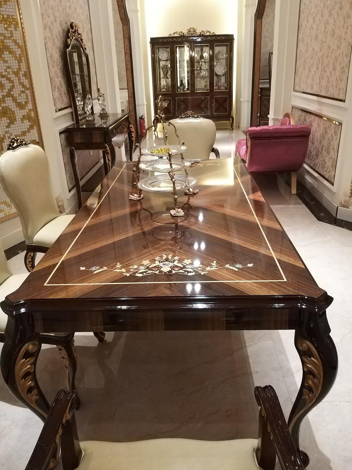 JVmoebel Esstisch, Klassischer designer Tische Barock Tisch Big Esszimmer Holz Antik