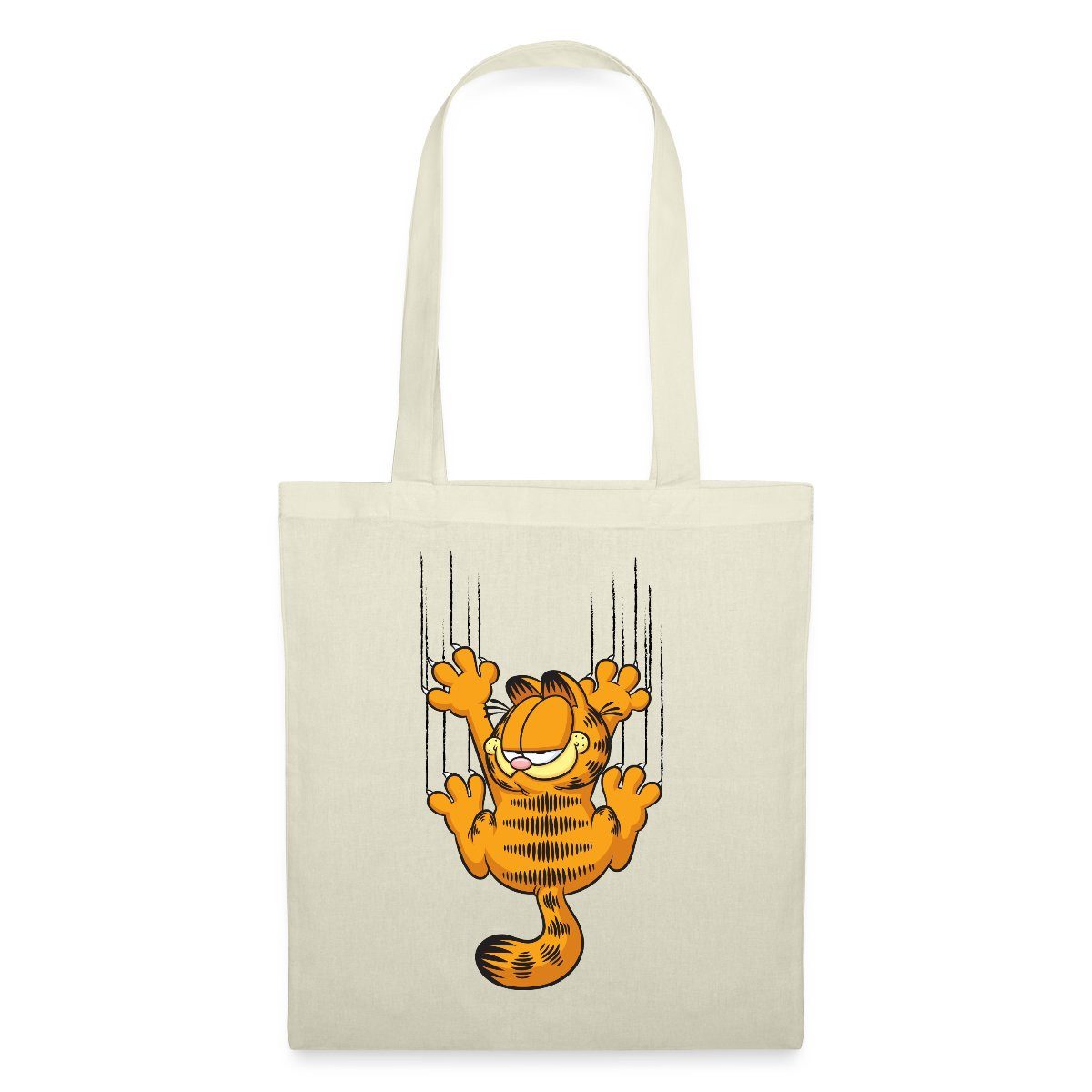Spreadshirt Henkeltasche Garfield Kratzer Stoffbeutel (1-tlg)