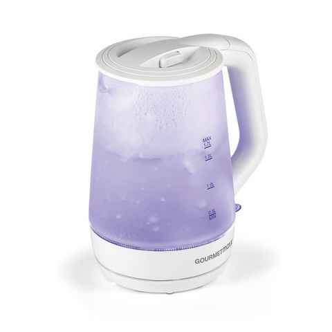 GOURMETmaxx Wasserkocher Glas mit Frostglas-Design 1,7 L, 1.7 l, 2200,00 W