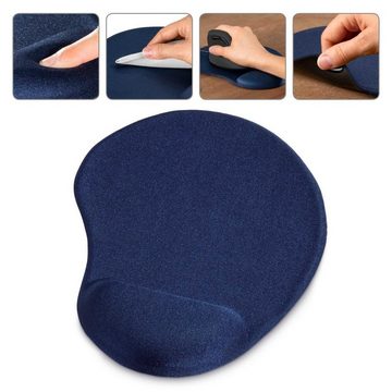 Hama Mauspad Mauspad "Ergonomic", Mini, Blau