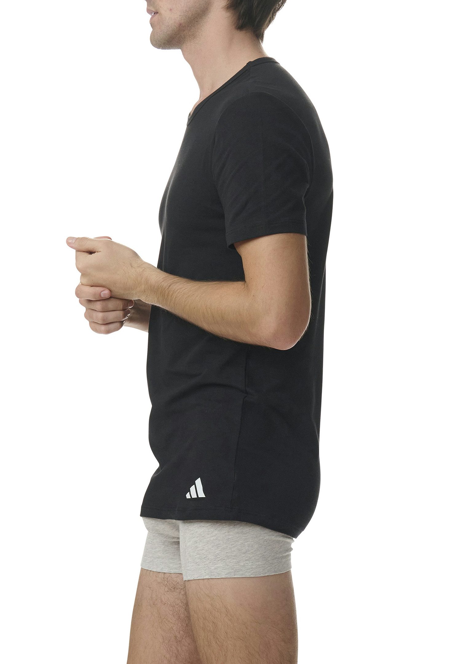 adidas Performance Poloshirt T-Shirt Basic 4P (Packung, 4-tlg., 4er-Pack)