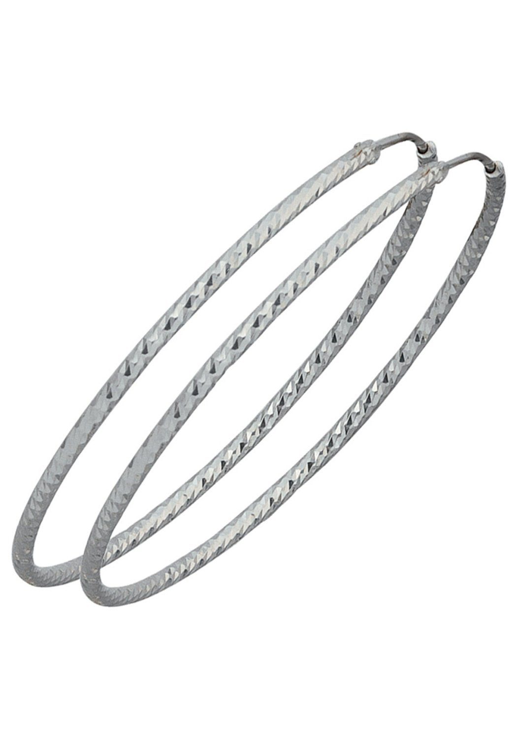 JOBO Paar Creolen, rund 925 Silber diamantiert günstig online kaufen