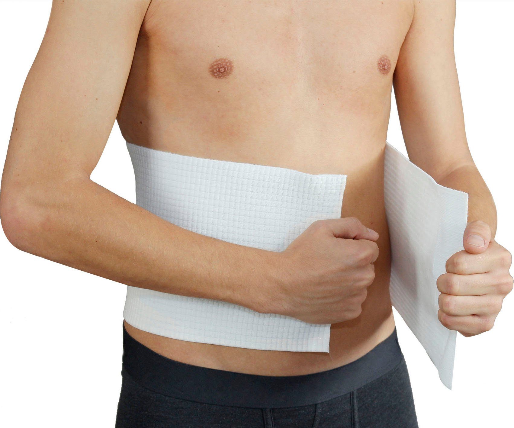 Hydas Bauch- und Rückenstützgürtel aus temperaturausgleichendem Material, bei Muskelschwäche, Bandscheibenbeschwerden uvm.