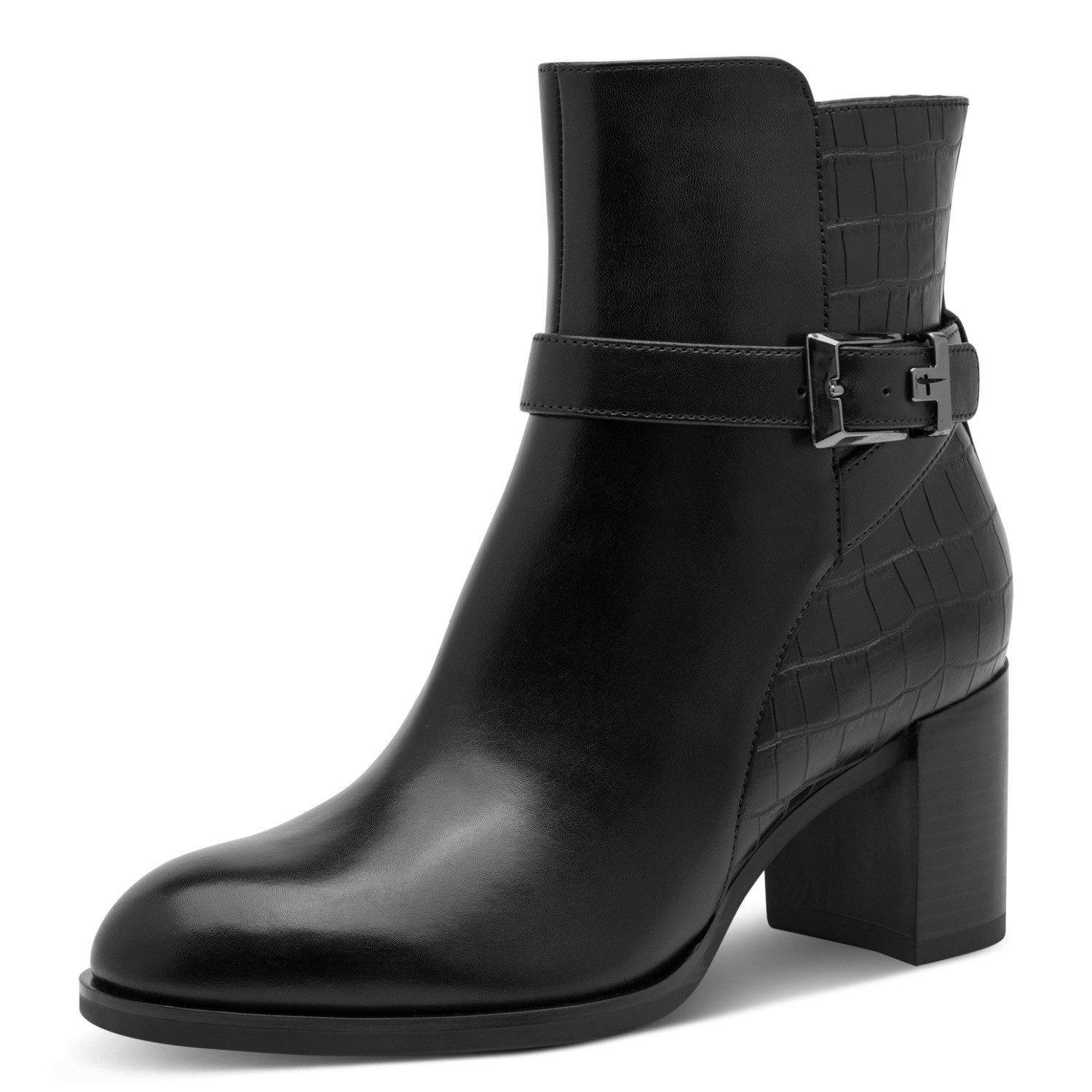 Tamaris Stiefelette Blockabsatz, Ankleboot, mit modischer Zierschnalle