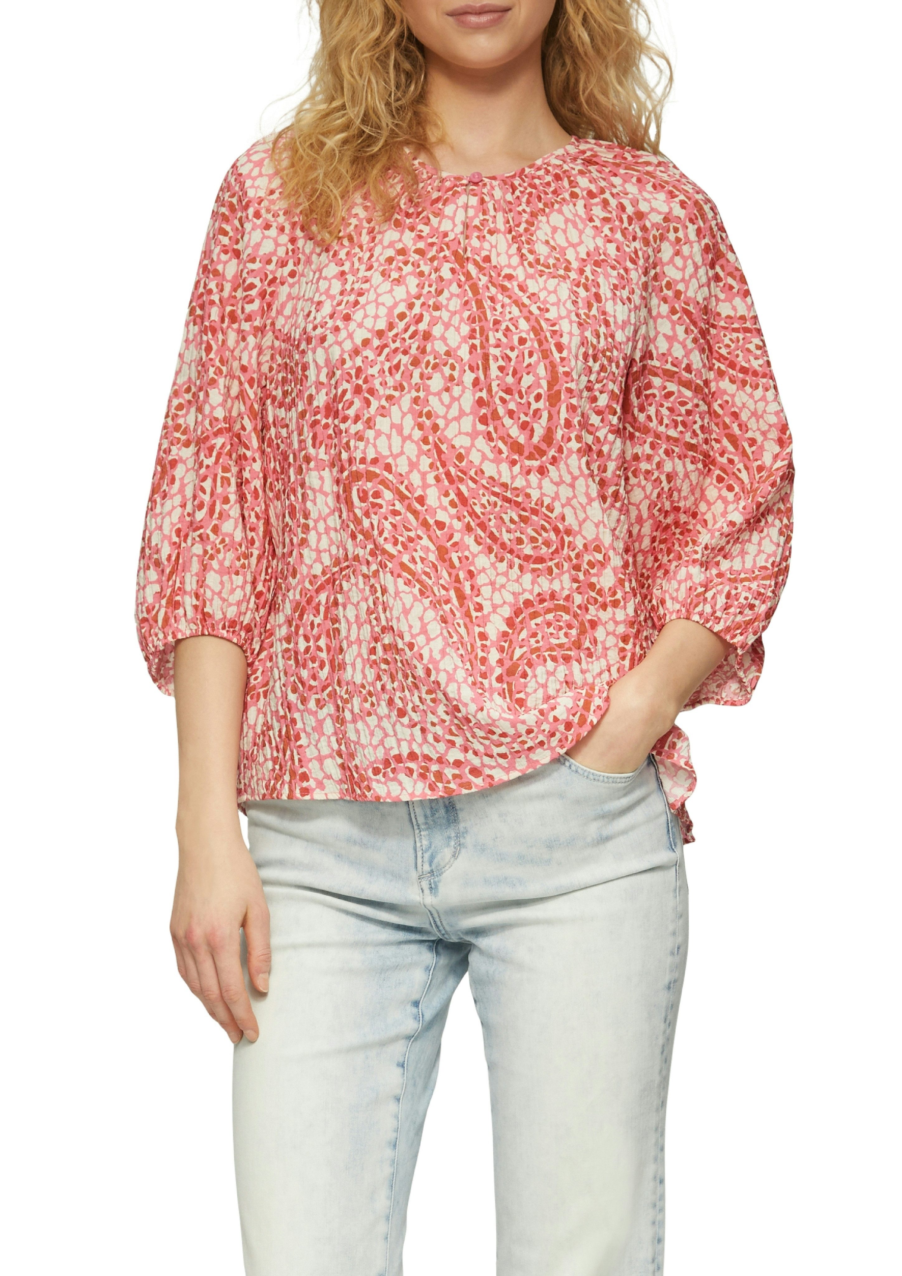 s.Oliver Klassische Bluse mit All-Over Print
