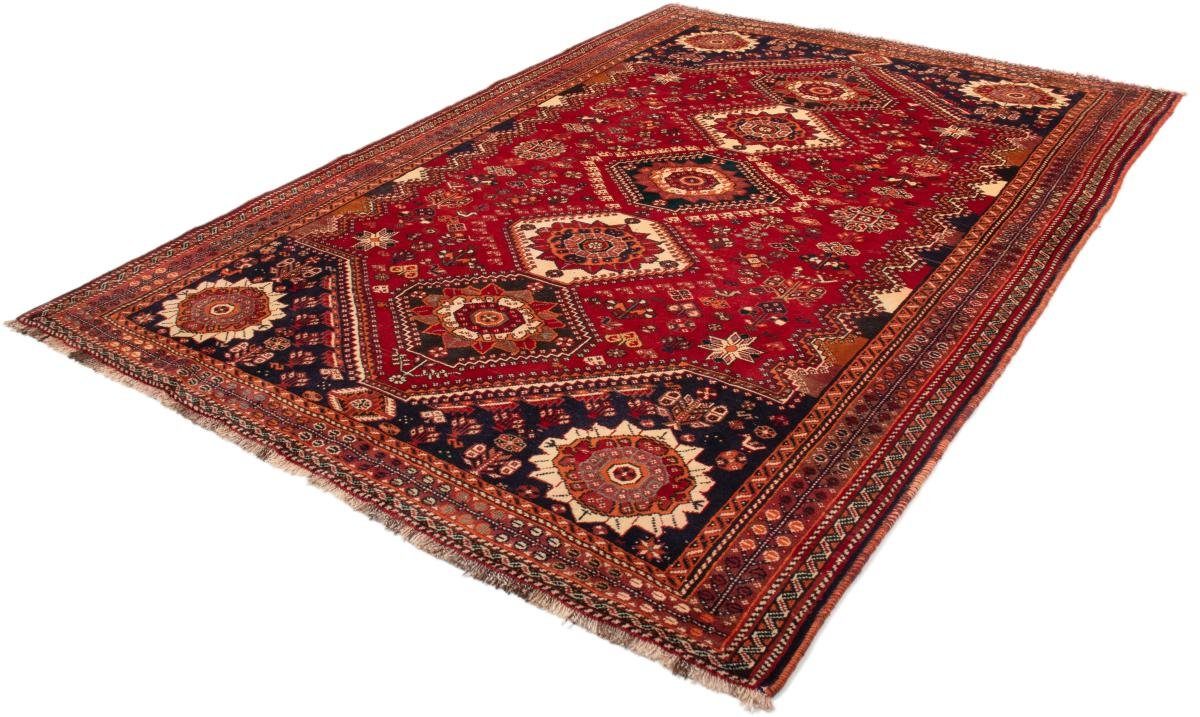 Orientteppich Orientteppich rechteckig, Handgeknüpfter mm Ghashghai 12 / Perserteppich, Trading, 186x273 Höhe: Nain