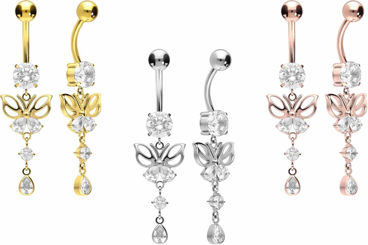 PIERCINGLINE Bauchnabelpiercing Titan Bananabell mit Innengewinde SCHMETTER günstig online kaufen