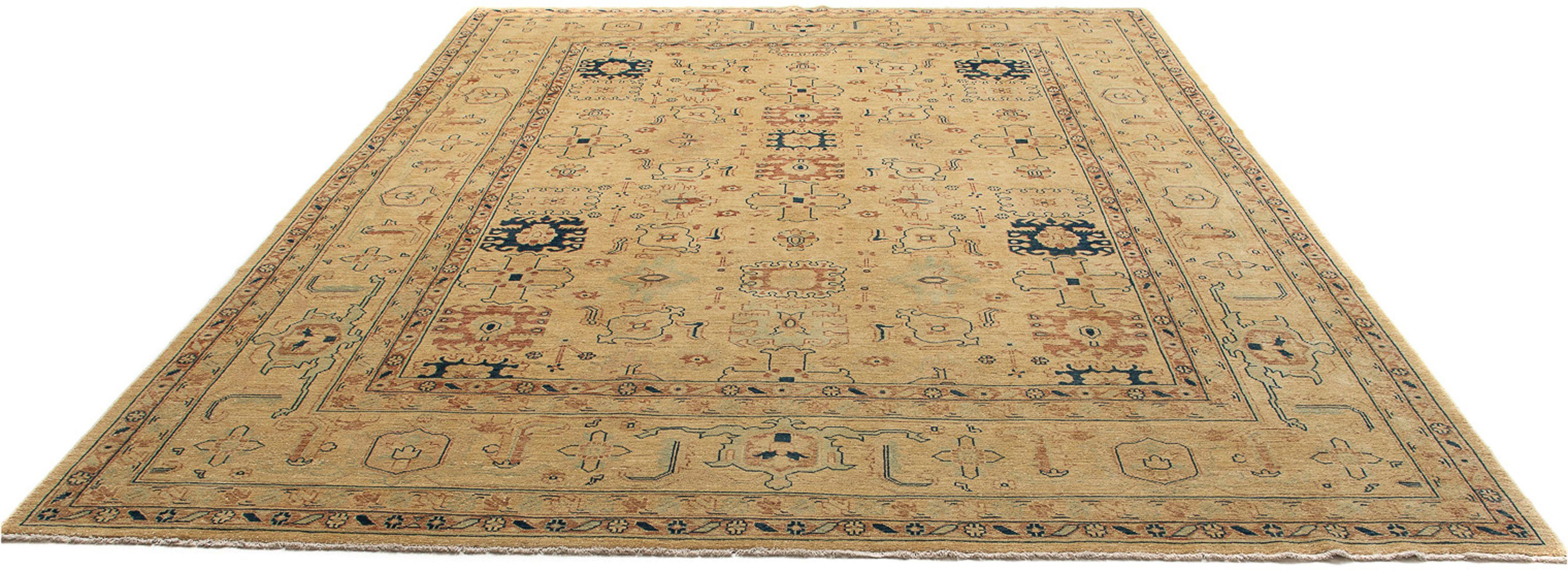 Orientteppich Perser - Nomadic - 321 x 248 cm - hellbraun, morgenland, rechteckig, Höhe: 10 mm, Wohnzimmer, Handgeknüpft, Einzelstück mit Zertifikat