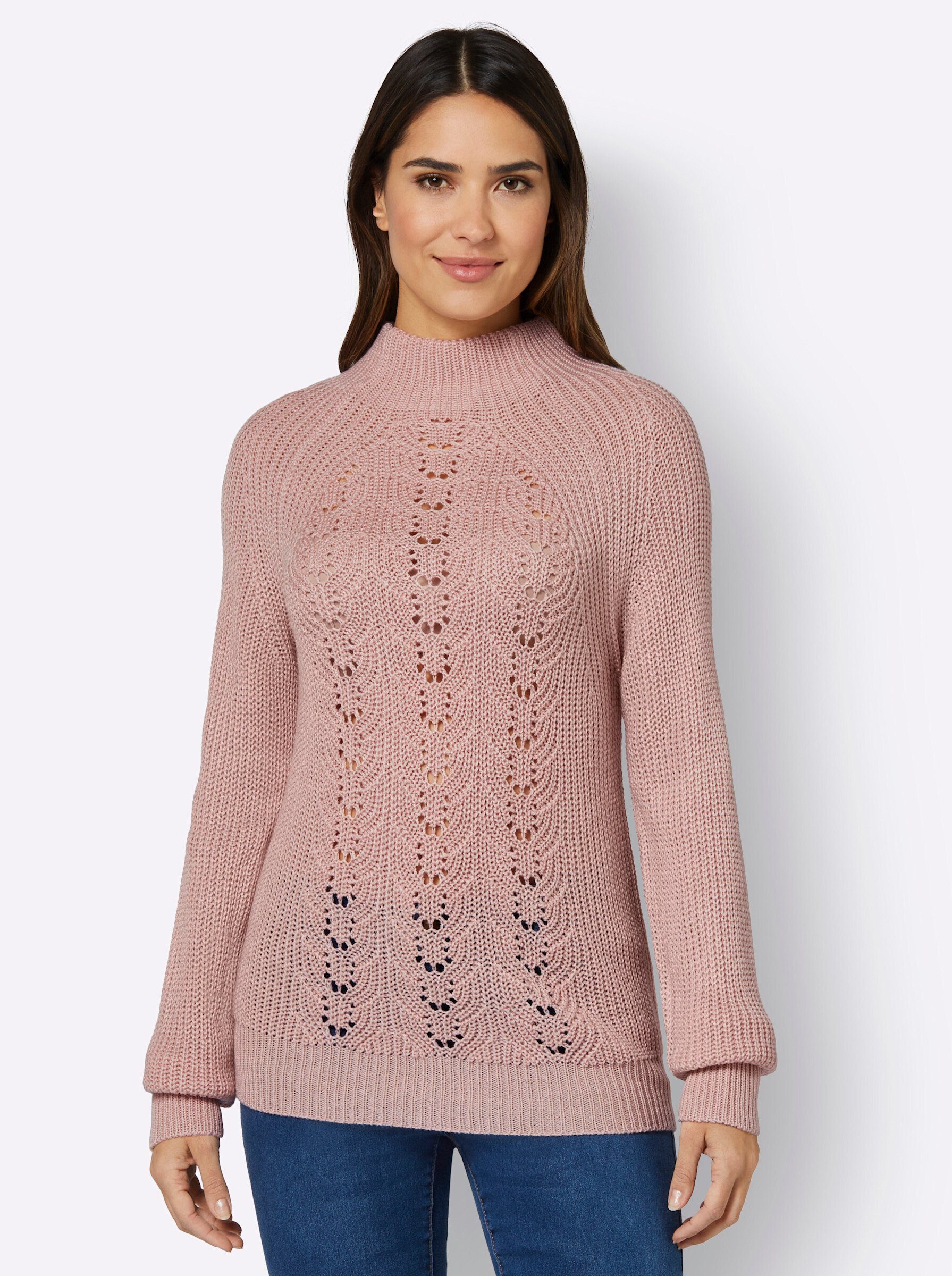 puder an! Sieh Strickpullover