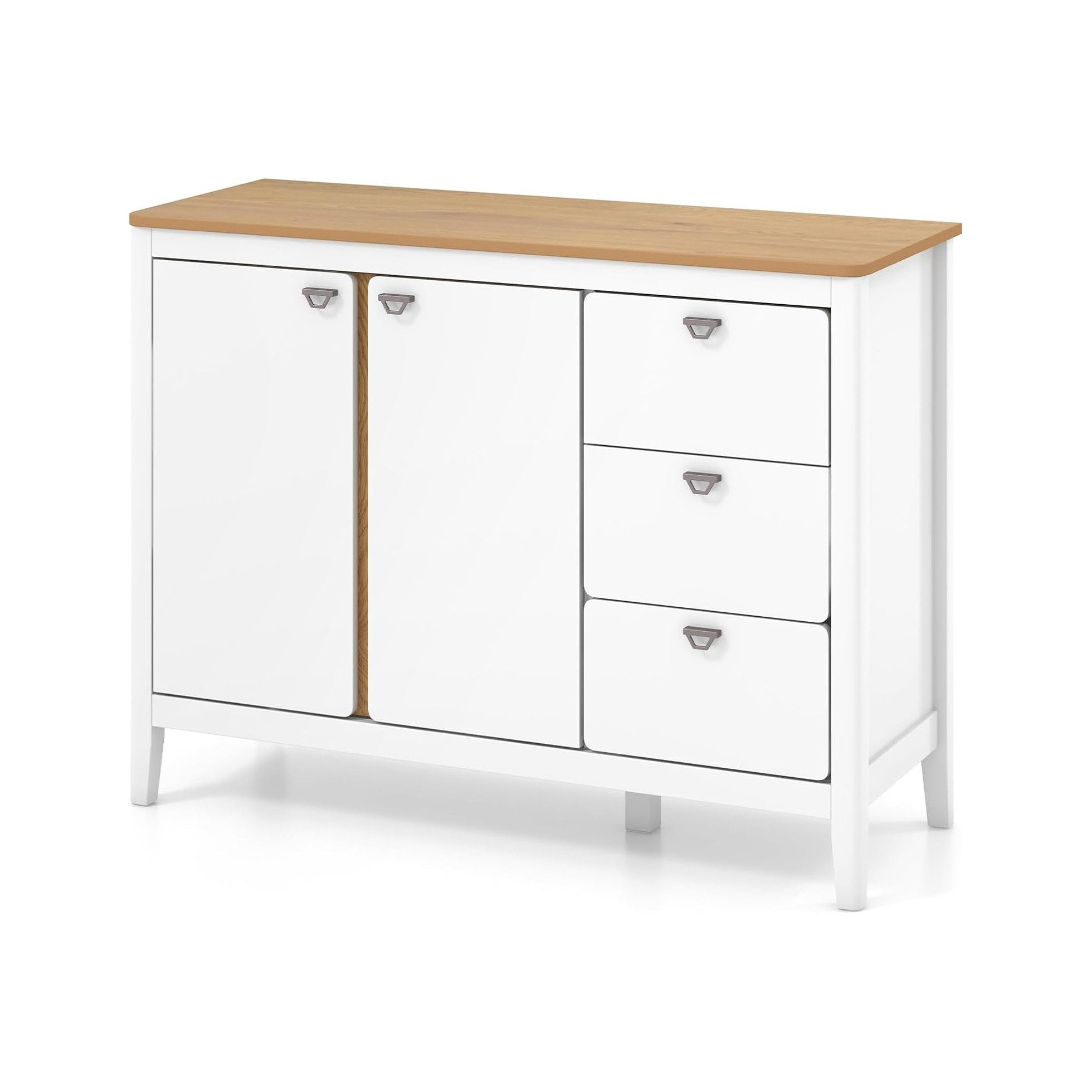 KOMFOTTEU Sideboard, Buffetschrank Küchenschrank mit Schubladen günstig online kaufen