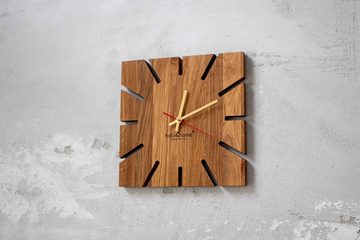 holz4home Wanduhr „Sunshine“ aus massiver Eiche