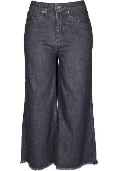 URBAN CLASSICS Bequeme Jeans Damen Ladies Denim Culotte (1-tlg)