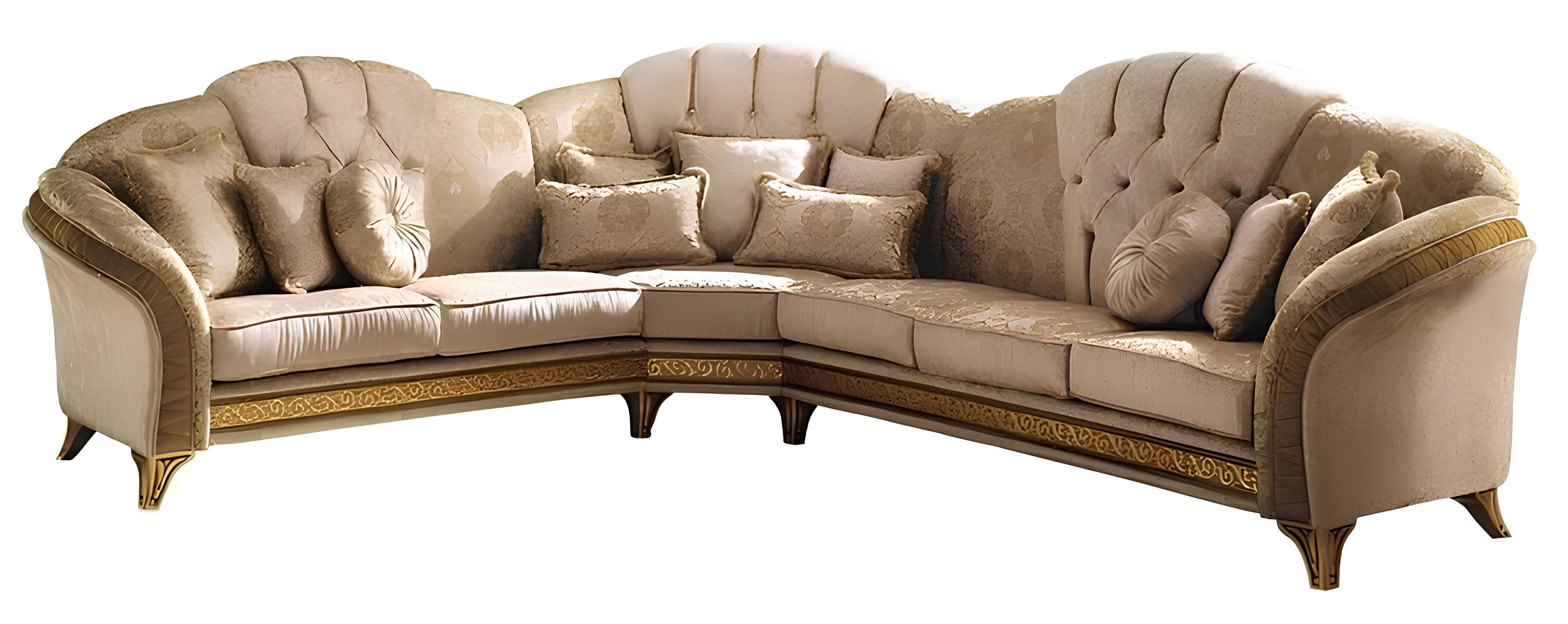 JVmoebel Ecksofa Luxuriöse L-Form Chesterfield Eckcouch im klassischen Stil, Made in Europa
