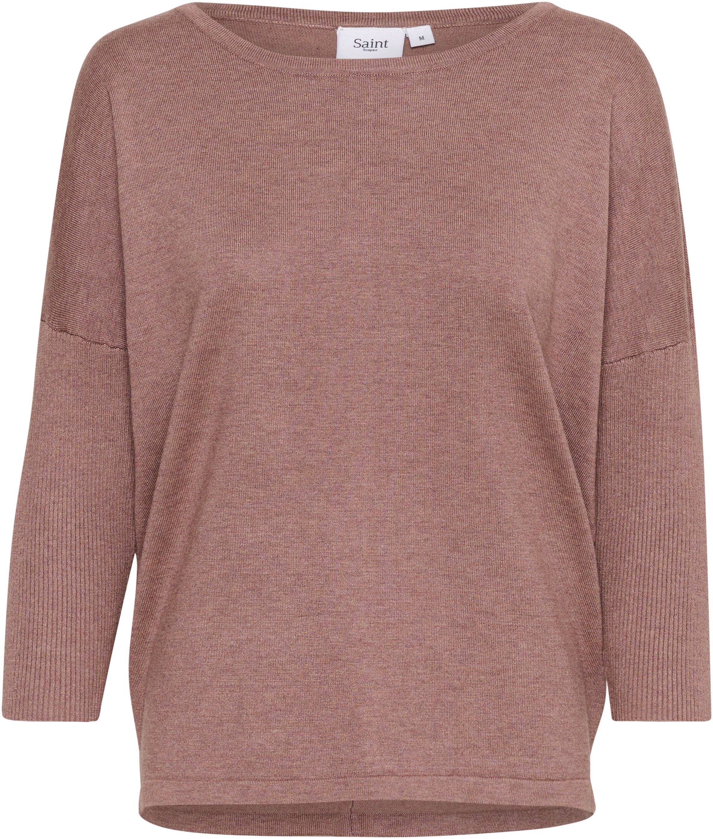 Saint Tropez Rundhalspullover A2561, MilaSZ R-Neck Feinstrick mit Viskose, günstig online kaufen