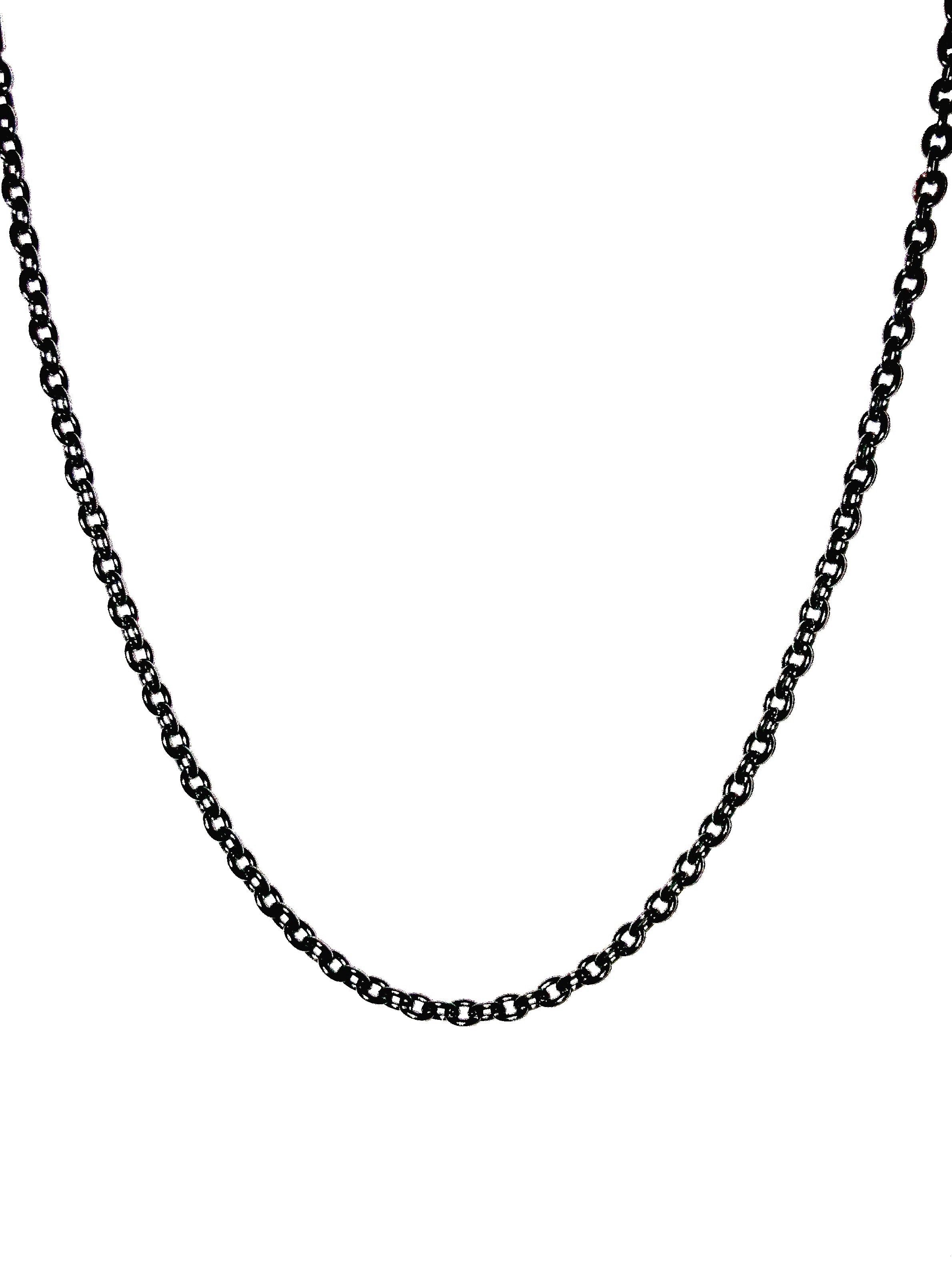 MONOMANIA Kette ohne Anhänger Monomania 43305S-40 Halskette Damen Edelstahl-PVD Schwarz 40 cm