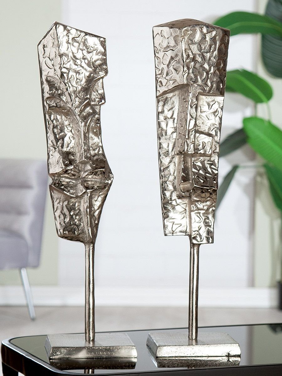 Skulptur Aluminium Skupltur Face