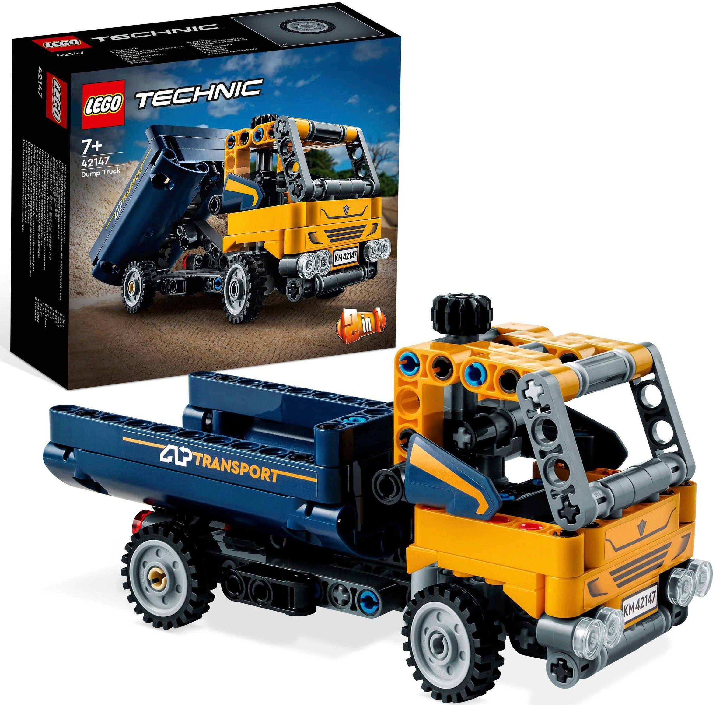 LEGO® Konstruktionsspielsteine Kipplaster (42147), LEGO® Technic, (177 St), Made in Europe