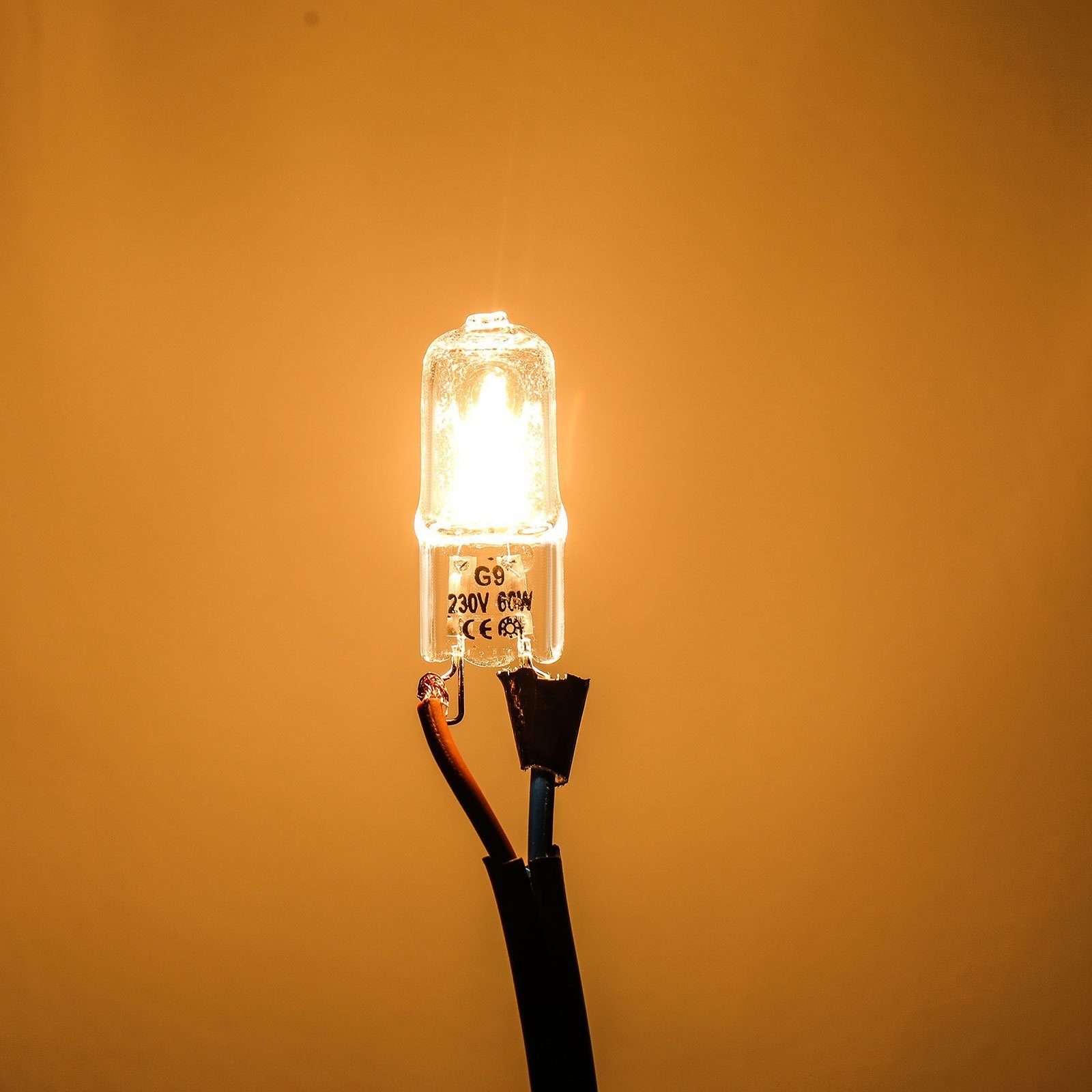 Halogen Glühlampe Halogen fur ersetzen 40W 60W Flutlichtstrahler LED Glasfaser, iscooter Kapsel-Birne Leuchter, G9 220V-240V, 25W Glühbirnen Wandlampe, Lampen, Leuchtmittel, Halogen, Lampen, Stehlampe 10x