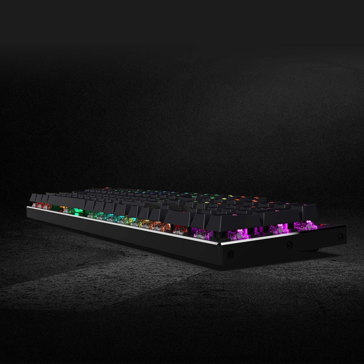 Redragon K556 RGB Mechanische Gaming-Tastatur (kabelgebunden, braune Schalter, Hot-Swap)
