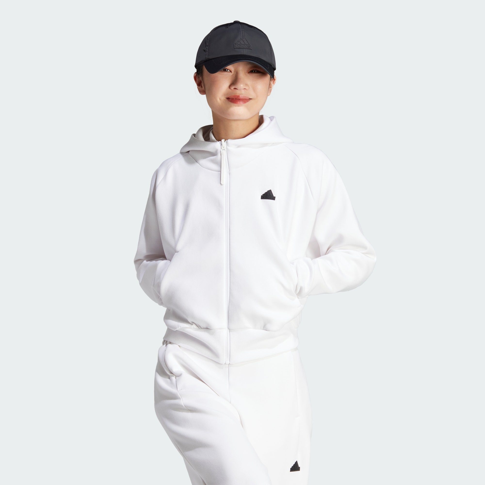 adidas Sportswear Hoodie ADIDAS Z.N.E. ZIP-HOODIE White