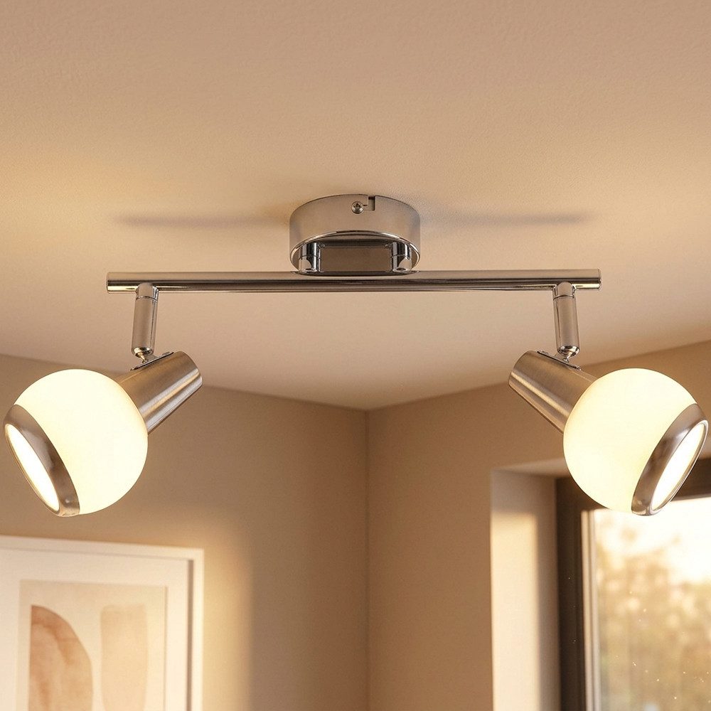 GLOBO LIGHTING LED Deckenspot, Leuchtmittel inklusive, Warmweiß, Deckenlampe Deckenleuchte Spotlampe beweglich LED Wohnzimmerlampe