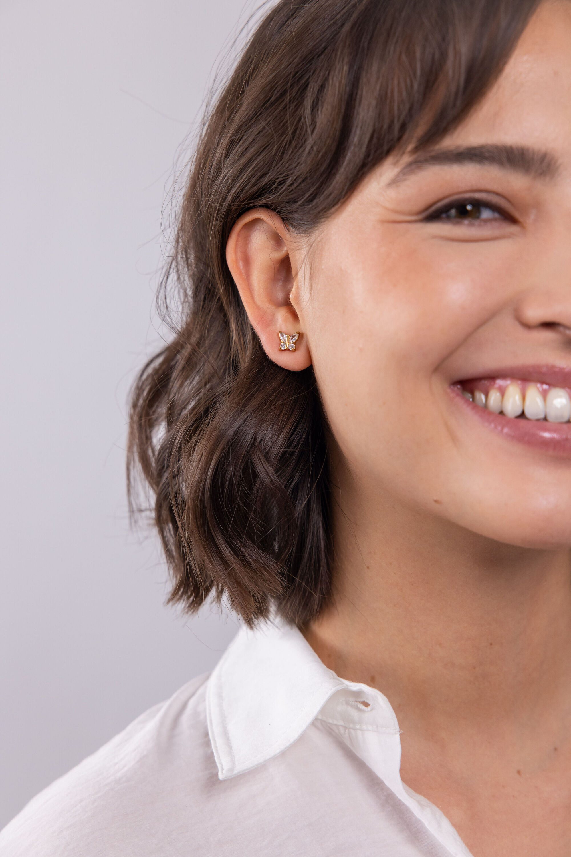 Purelei Paar Ohrstecker Butterfly, mit schillernden günstig online kaufen