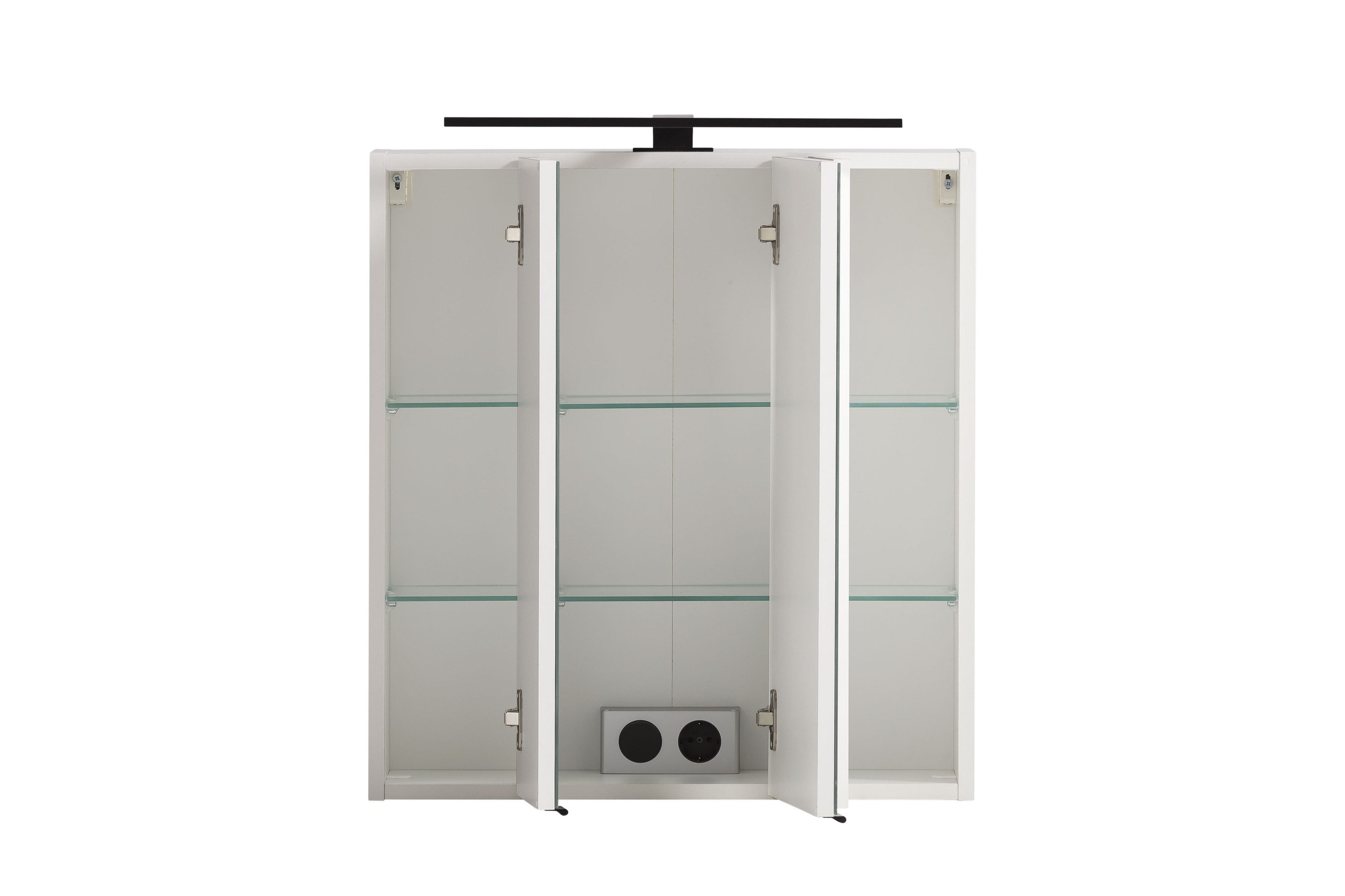 HELD MÖBEL Spiegelschrank in weiß - 60x64x20cm (BxHxT)