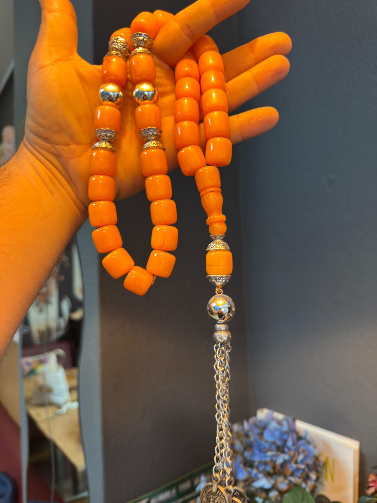 Kettenanhänger Osmanli Orange Gebetskette