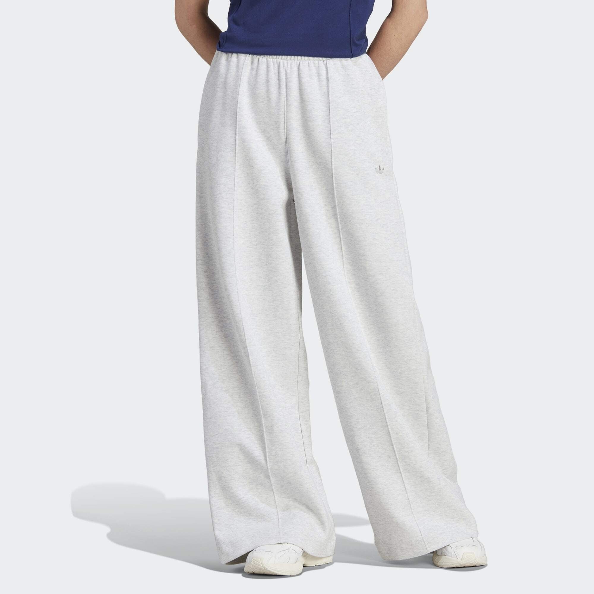 Bestpreis adidas Originals HOSE Culotte ESSENTIALS PREMIUM Light PINTUCK WIDE-LEG Grey Heather