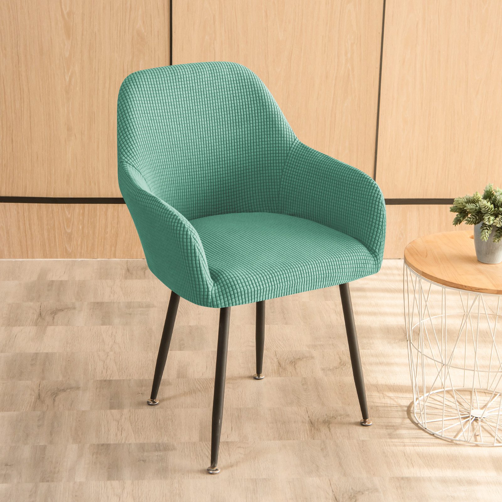 Minicloss Stuhlhusse Stretch Stuhlhussen-Bezüge Mit Armlehne, Stuhlhusse