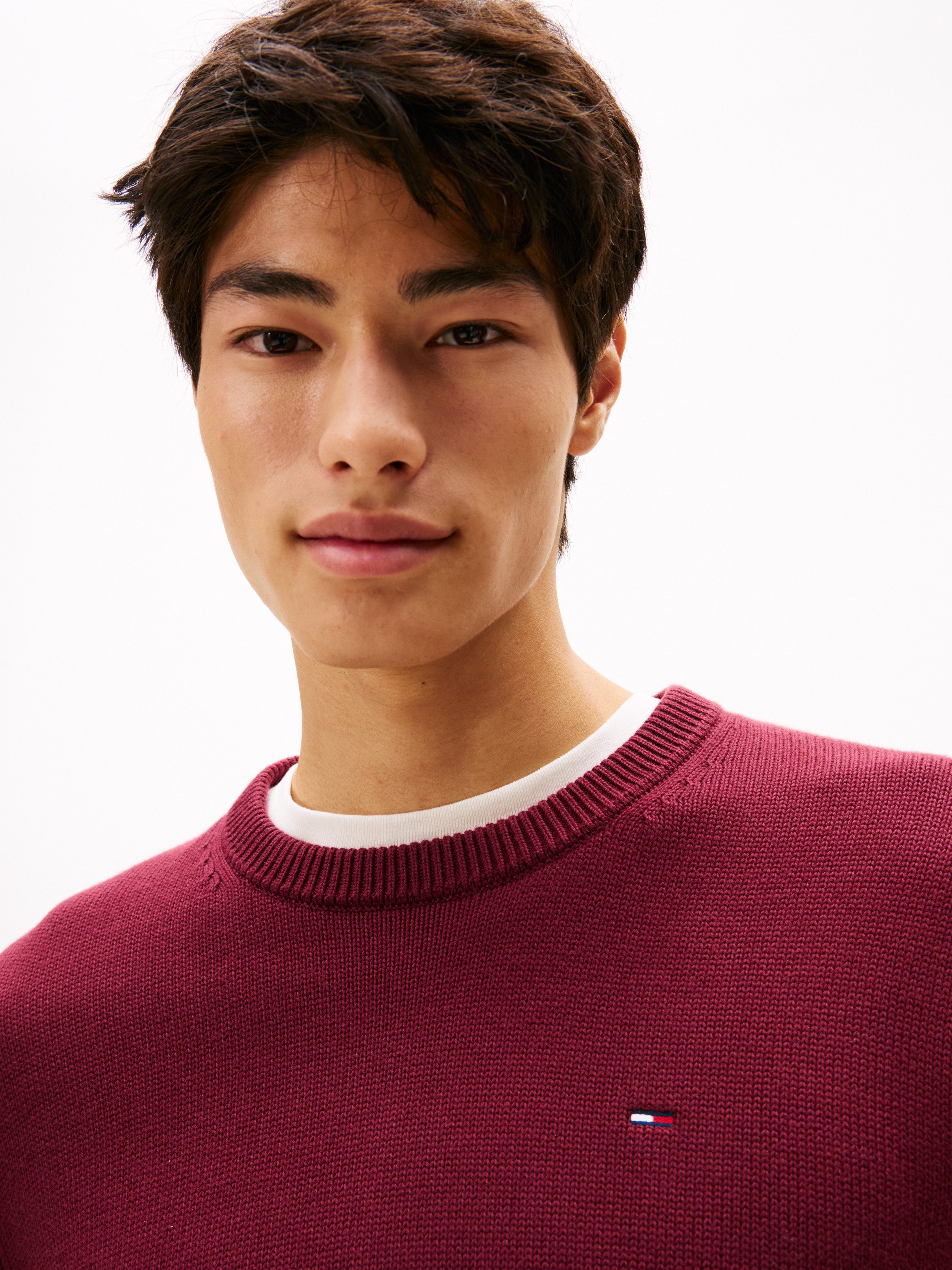 Tommy Jeans Rundhalspullover Slim fit mit Rundhalsausschnitt günstig online kaufen