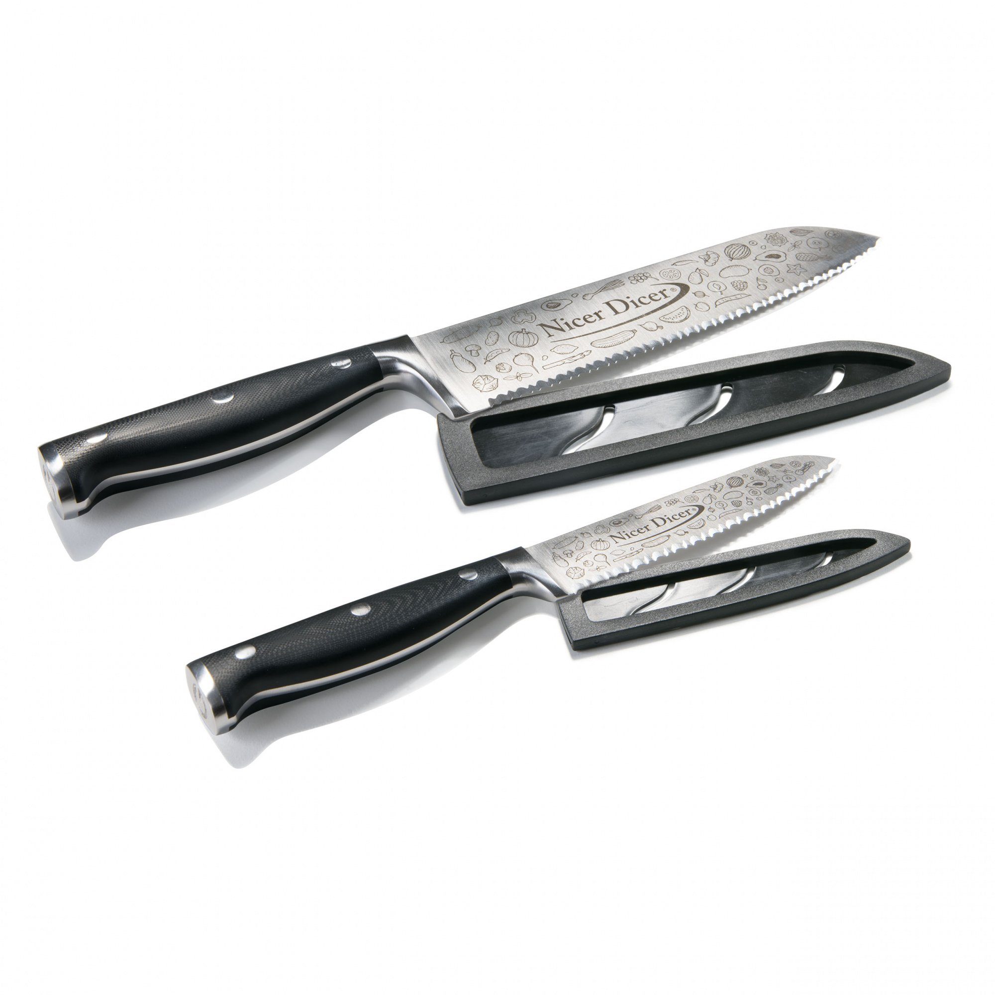 Universalmesser Nicer Dicer Knife Professional Messer-Set 4-tlg.