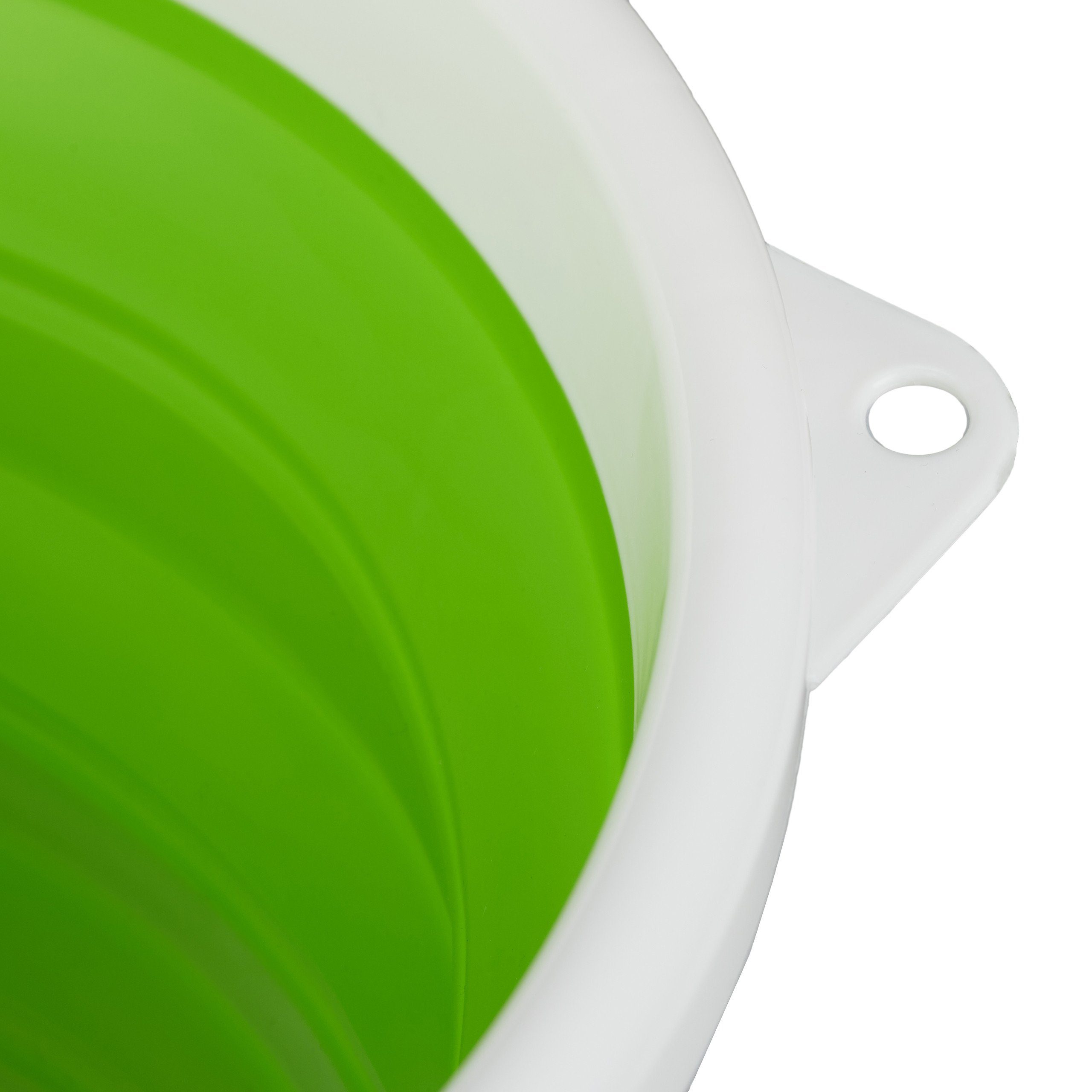 Faltbarer Eimer Liter, Falteimer Grün relaxdays 10 Weiß Grün
