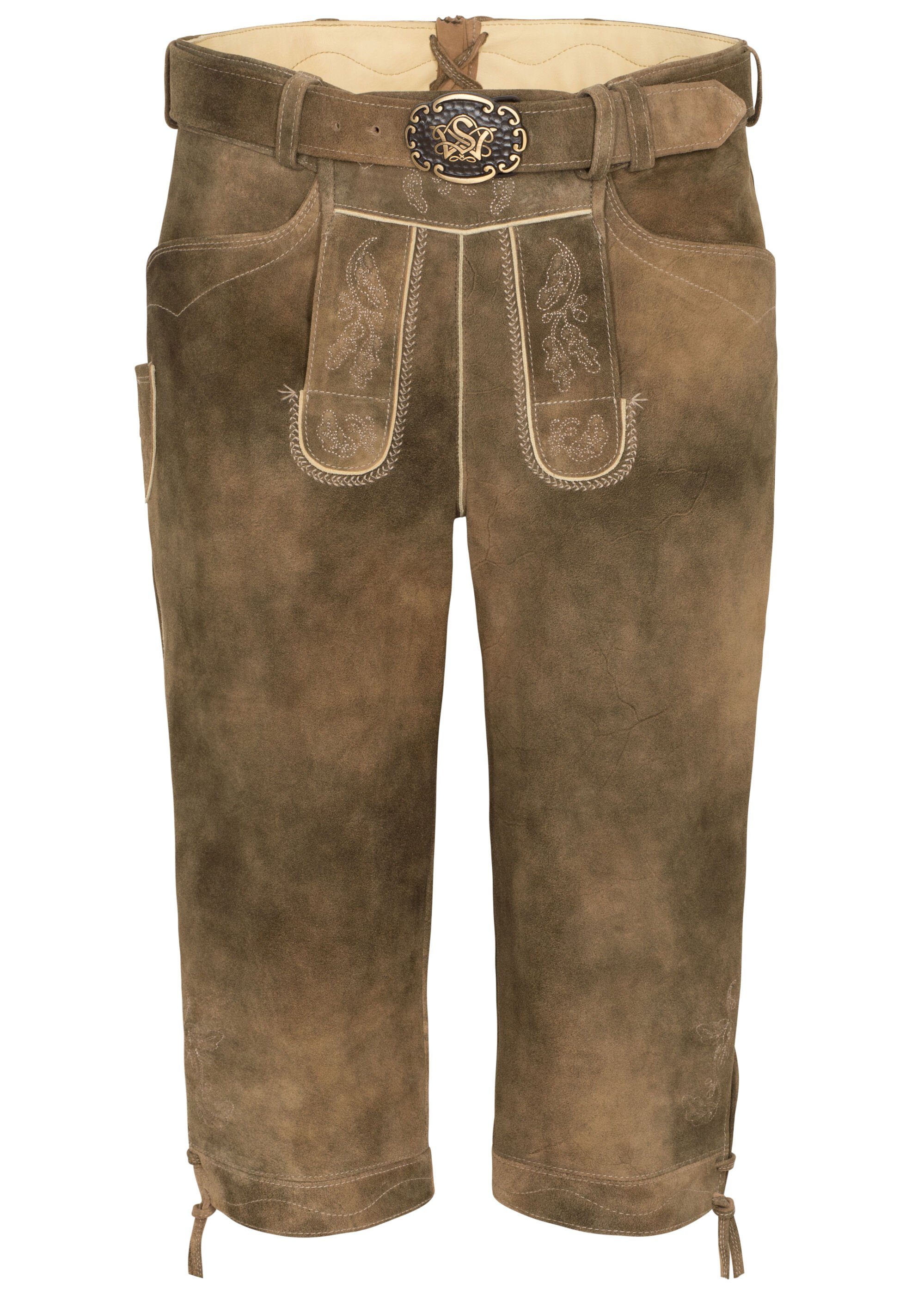 Spieth & Wensky Shorts Kniebundhose Vittorio mit Gürtel