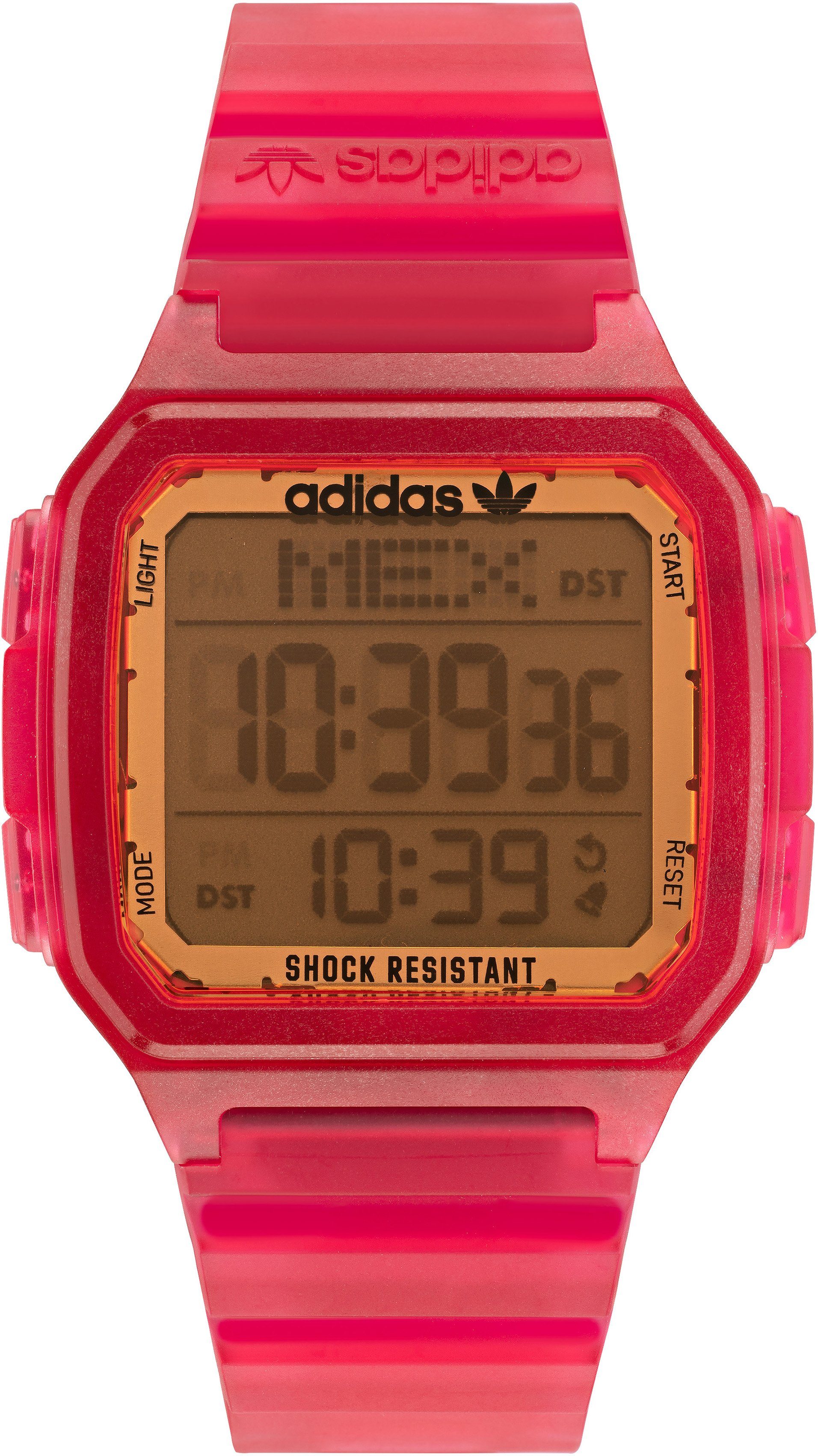 GMT, AOST220522I adidas Originals DIGITAL Digitaluhr Pink / Orange ONE