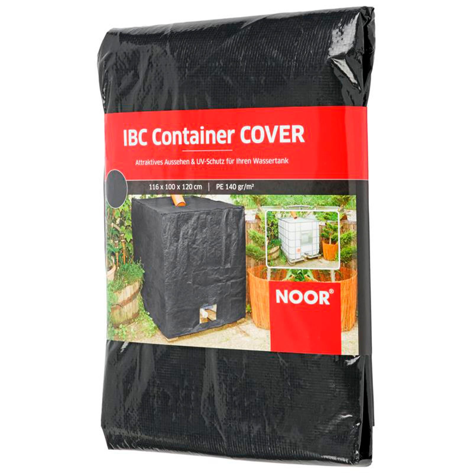 NOOR Wassertank IBC Container Cover - 120g/m² - Abdeckung für 1000L Gittertank, ganzjährig verwendbar - recycelbar und umweltfreundlich