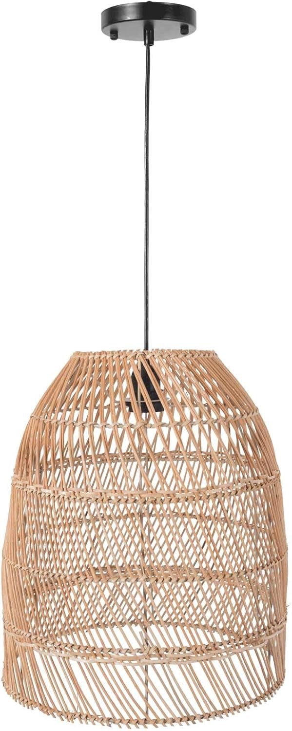 VIVANNO Hängeleuchte Rattan PURE Rund - günstig online kaufen
