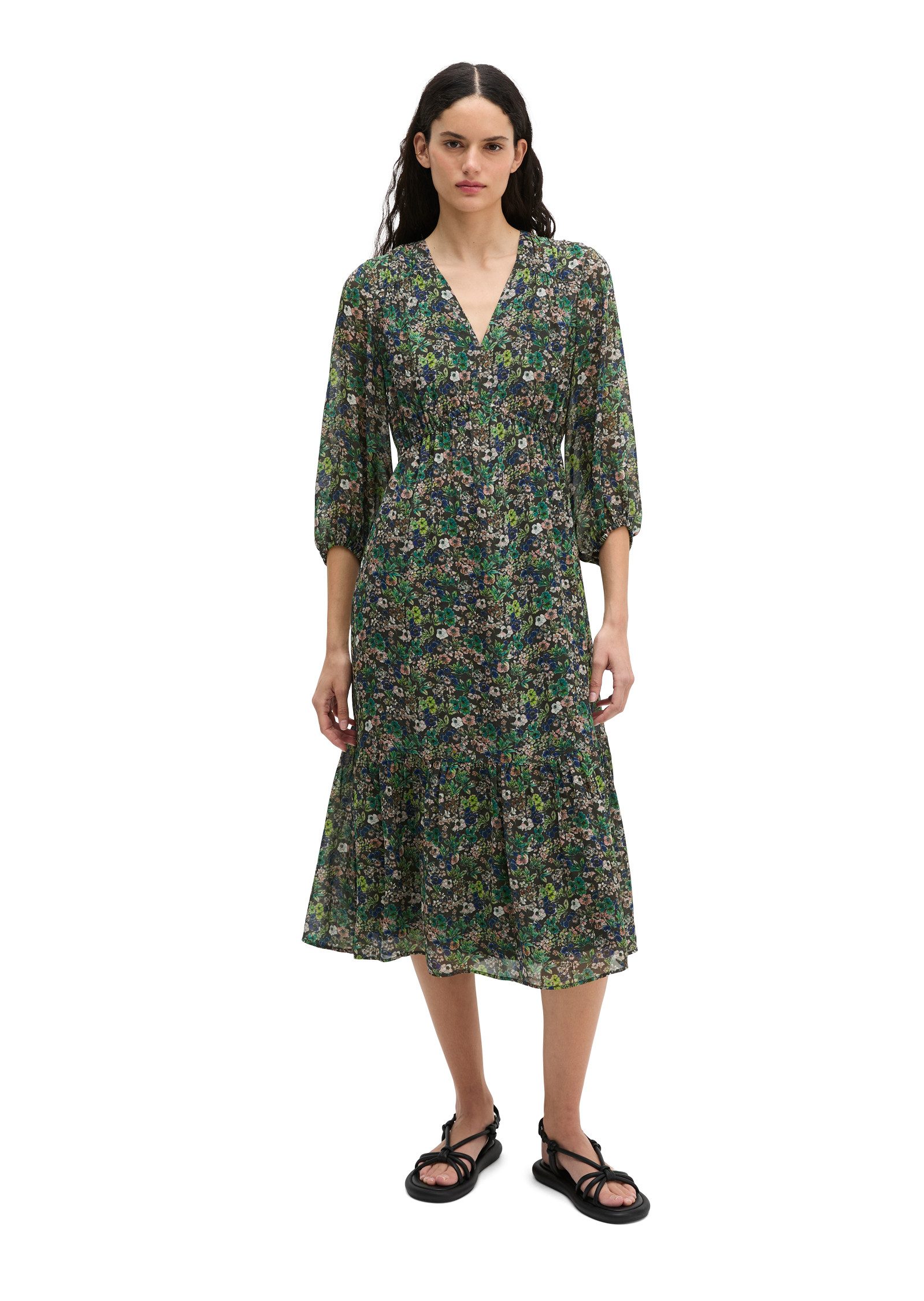 Marc O'Polo Sommerkleid flared aus bedruckter Viskose