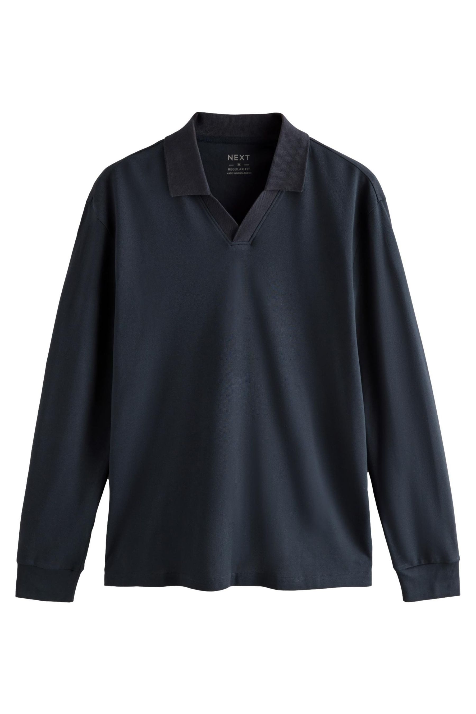 Next Langarm-Poloshirt Langärmeliges Poloshirt mit kubanischem günstig online kaufen