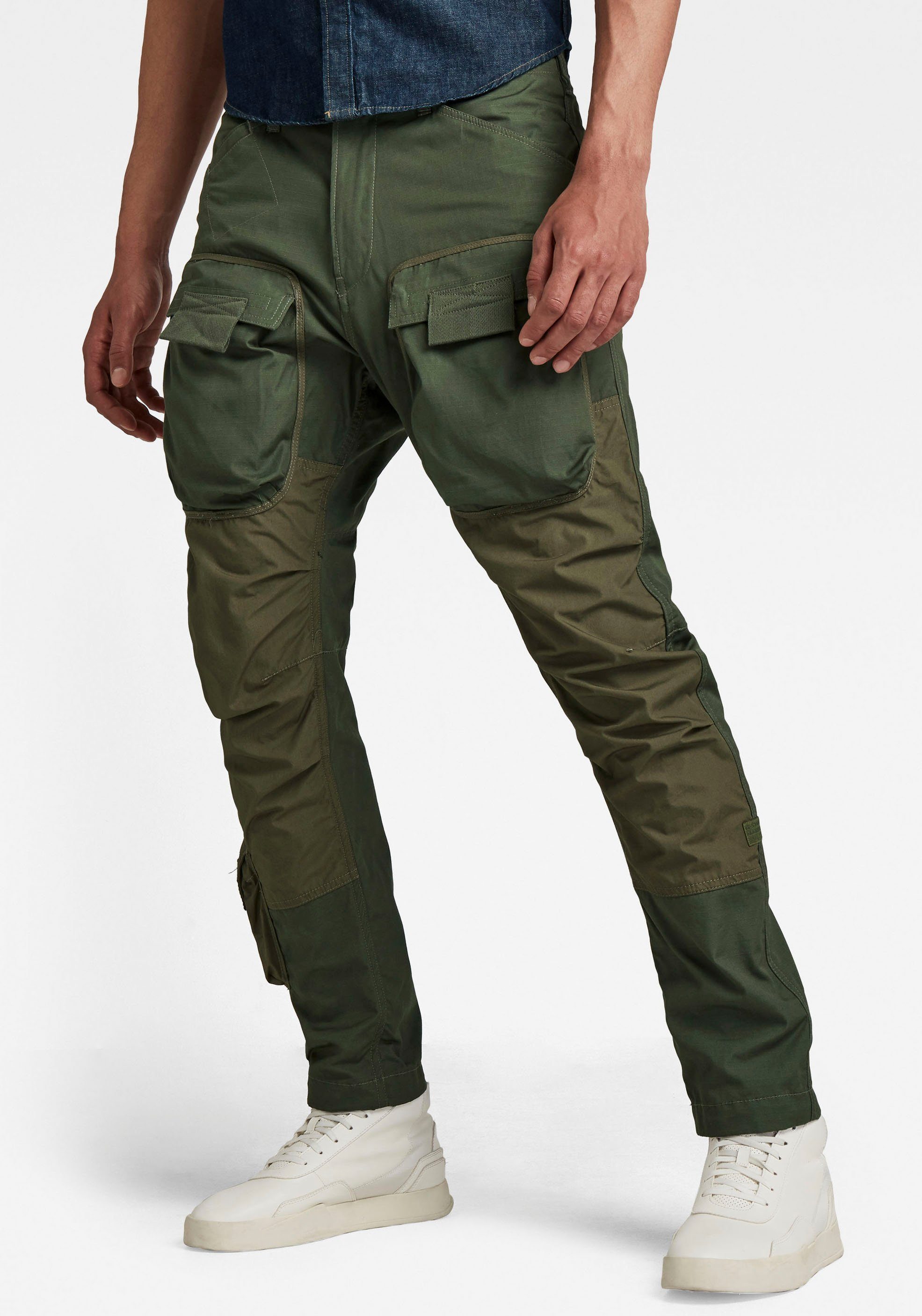 G-Star RAW Cargohose »3d Straight Tapered Cargo Vintage Ripstop Wild Rovic«